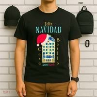 Merry Christmas Antoni Gaudi Drawing Barcelona Spain T-Shirt thumb 6