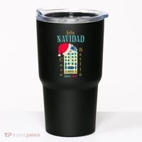 Merry Christmas Antoni Gaudi Drawing Barcelona Spain Tumbler thumb 0