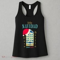 Merry Christmas Antoni Gaudi Drawing Barcelona Spain Women's Tank Top thumb 3
