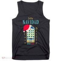 Merry Christmas Antoni Gaudi Drawing Barcelona Spain Tank Top thumb 0