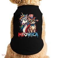 Meowica Cat And Unicorn Doggie Tank thumb 0
