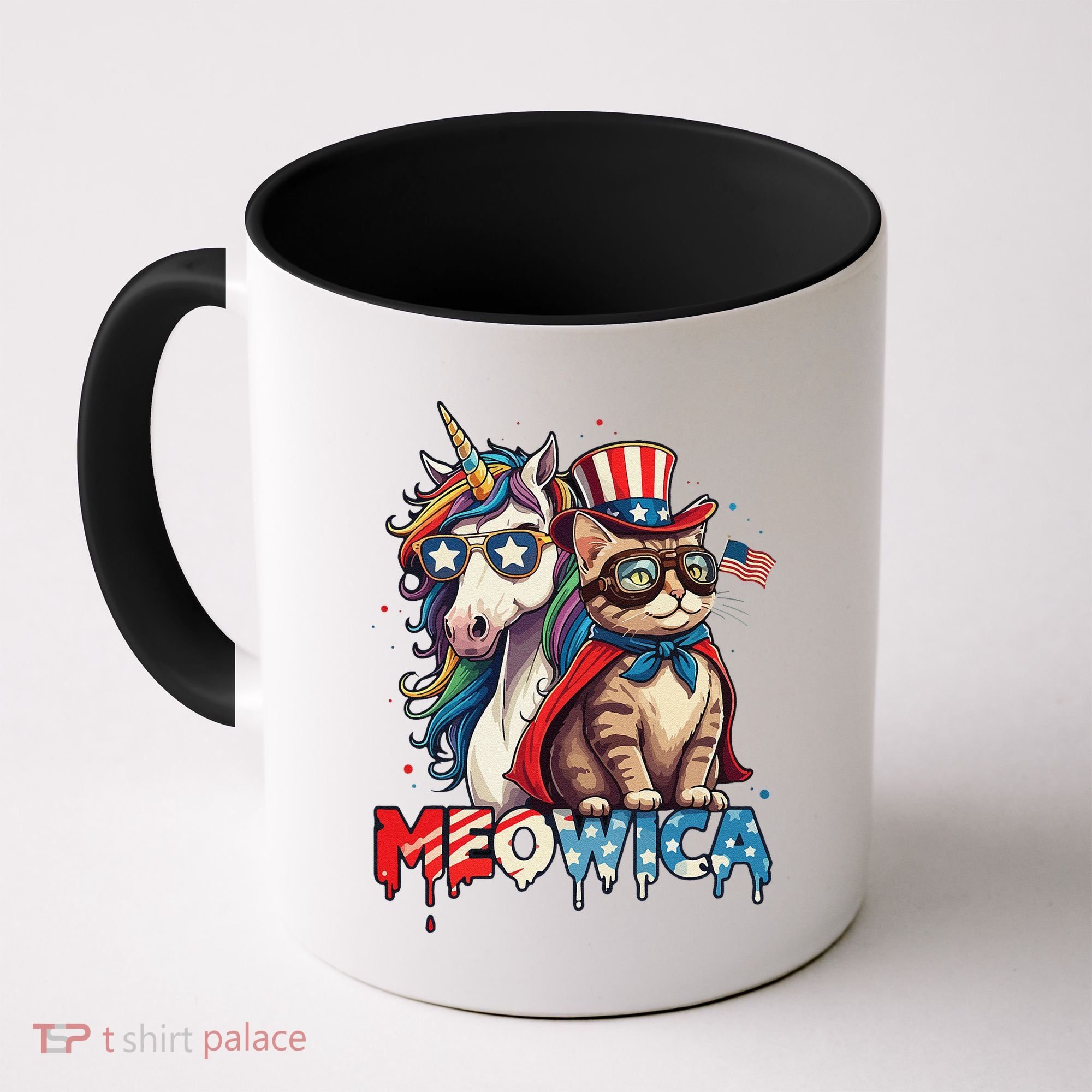 Meowica Cat And Unicorn Coffee Mug