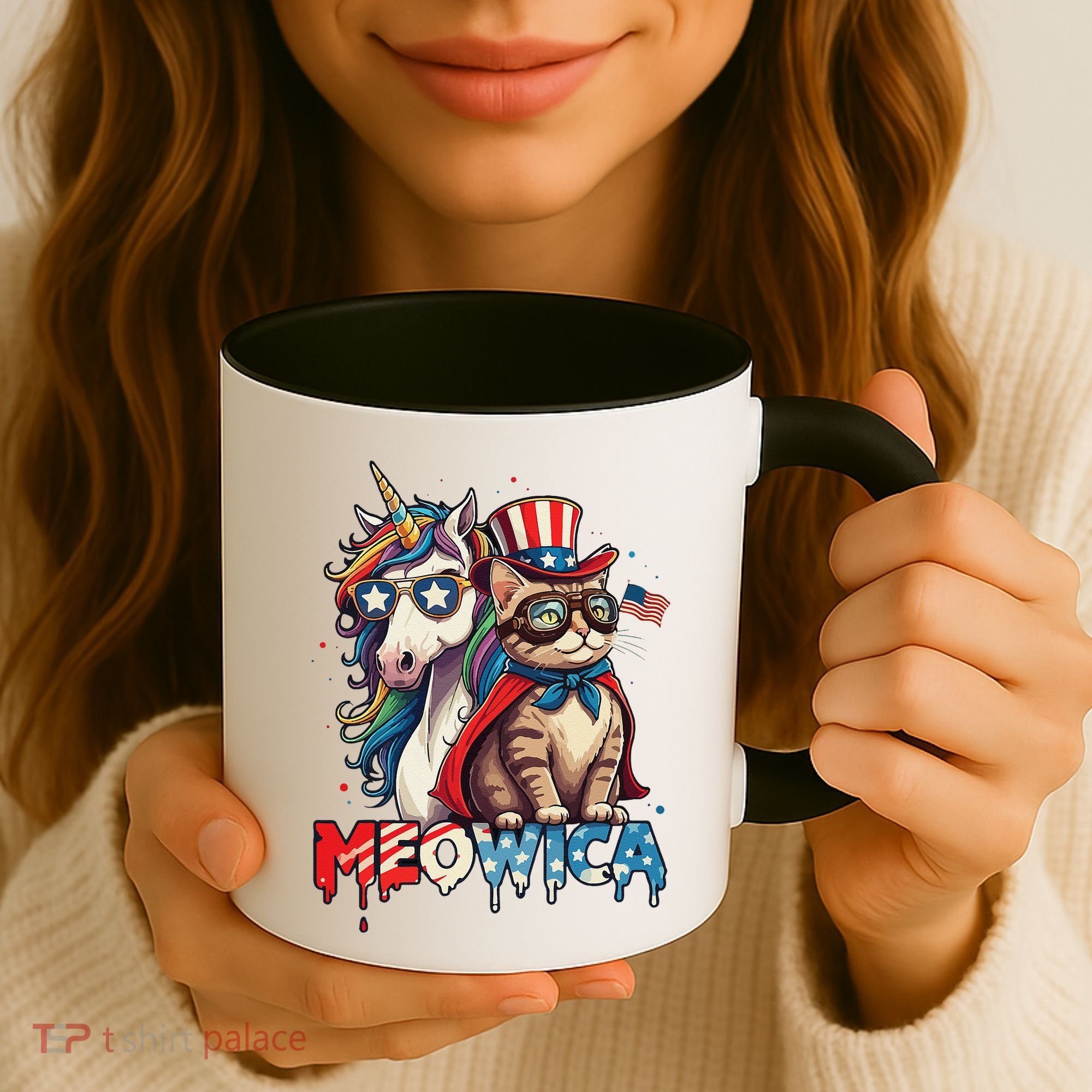 Meowica Cat And Unicorn Coffee Mug