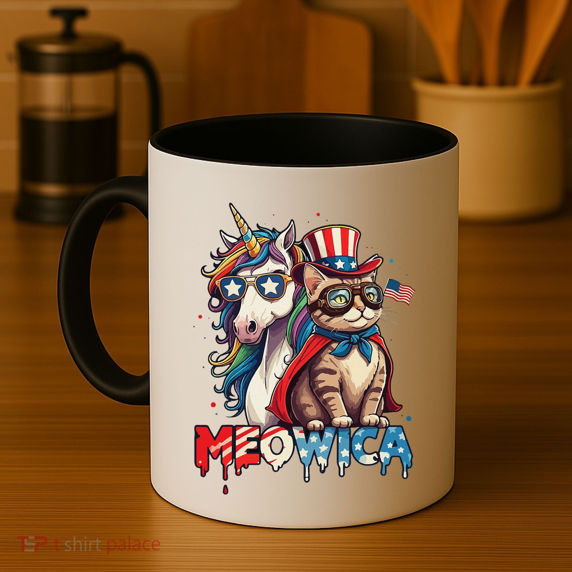 Meowica Cat And Unicorn Coffee Mug