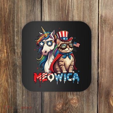 Meowica Cat And Unicorn Coaster