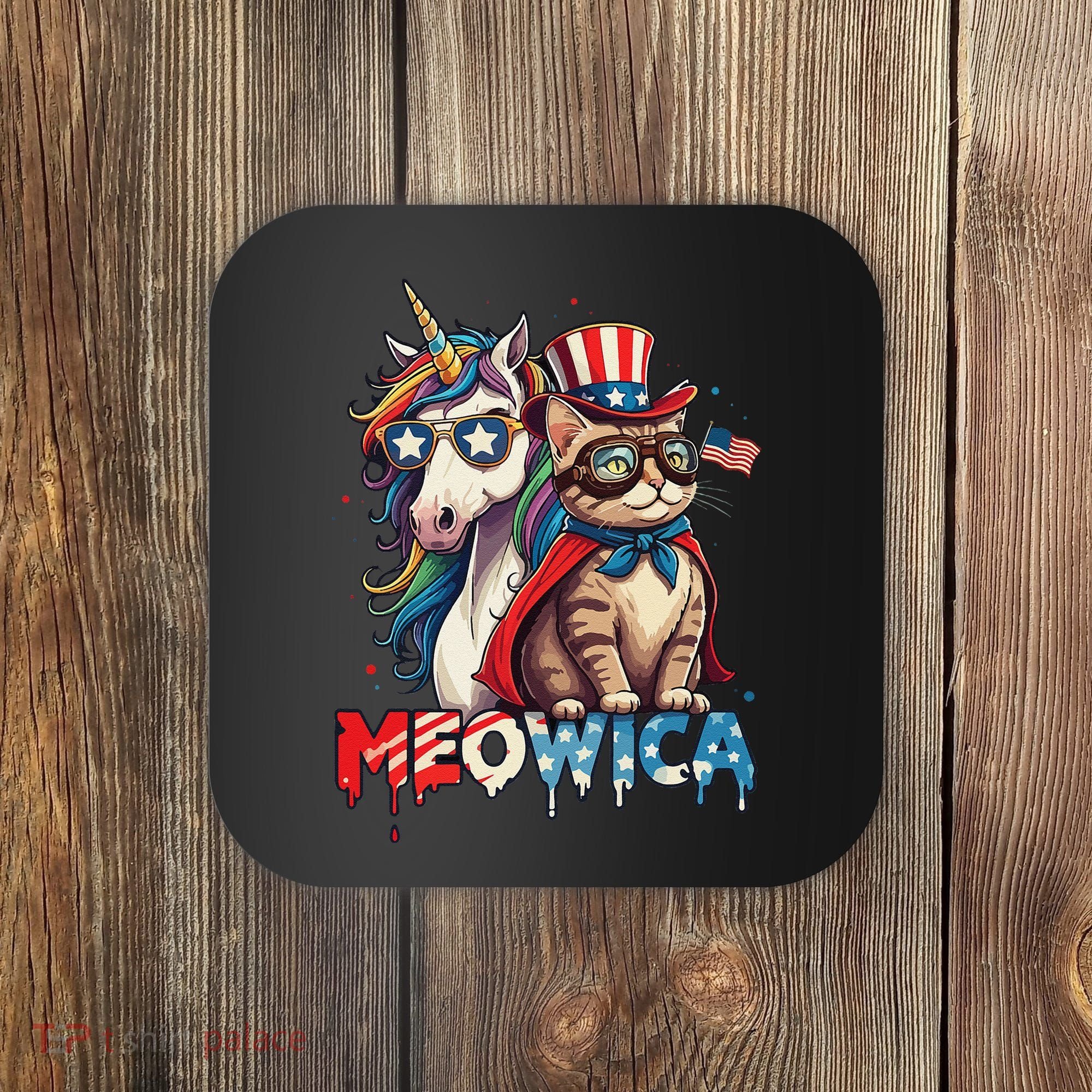 Meowica Cat And Unicorn Coaster