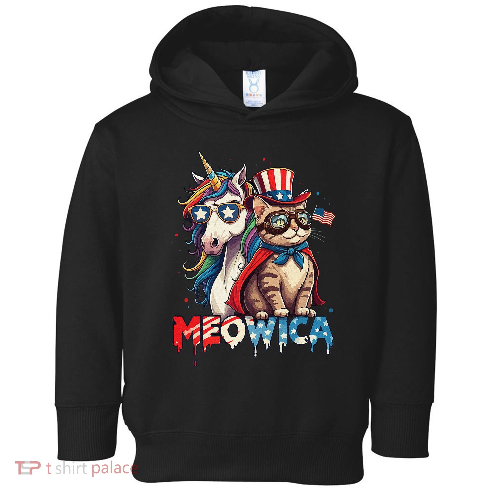 Meowica Cat And Unicorn Toddler Hoodie