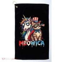 Meowica Cat And Unicorn Golf Towel thumb 0