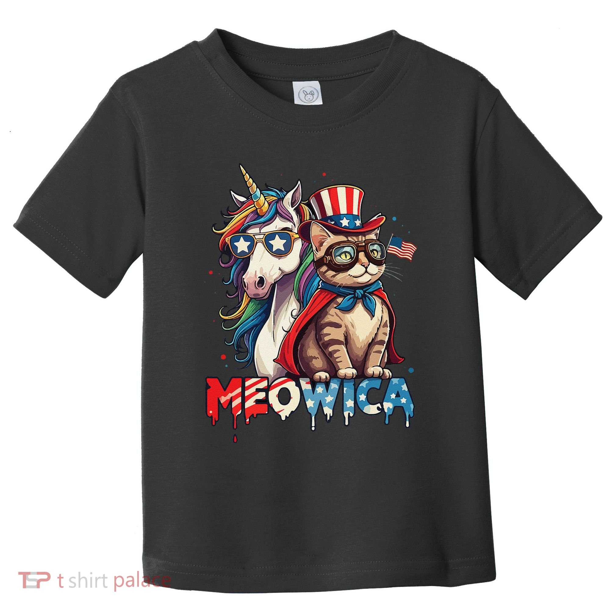 Meowica Cat And Unicorn Toddler T-Shirt