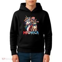 Meowica Cat And Unicorn Kids Hoodie thumb 4