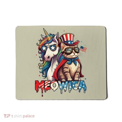 Meowica Cat And Unicorn Mousepad