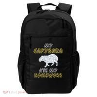 My Capybara Ate My Homework Mammal Animal Back To School Backpack thumb 0