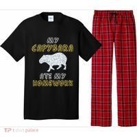 My Capybara Ate My Homework Mammal Animal Back To School Pajama Set thumb 0
