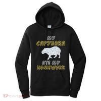 My Capybara Ate My Homework Mammal Animal Back To School Women's Hoodie thumb 0