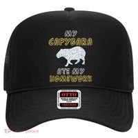 My Capybara Ate My Homework Mammal Animal Back To School Hat thumb 0