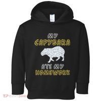My Capybara Ate My Homework Mammal Animal Back To School Toddler Hoodie thumb 0