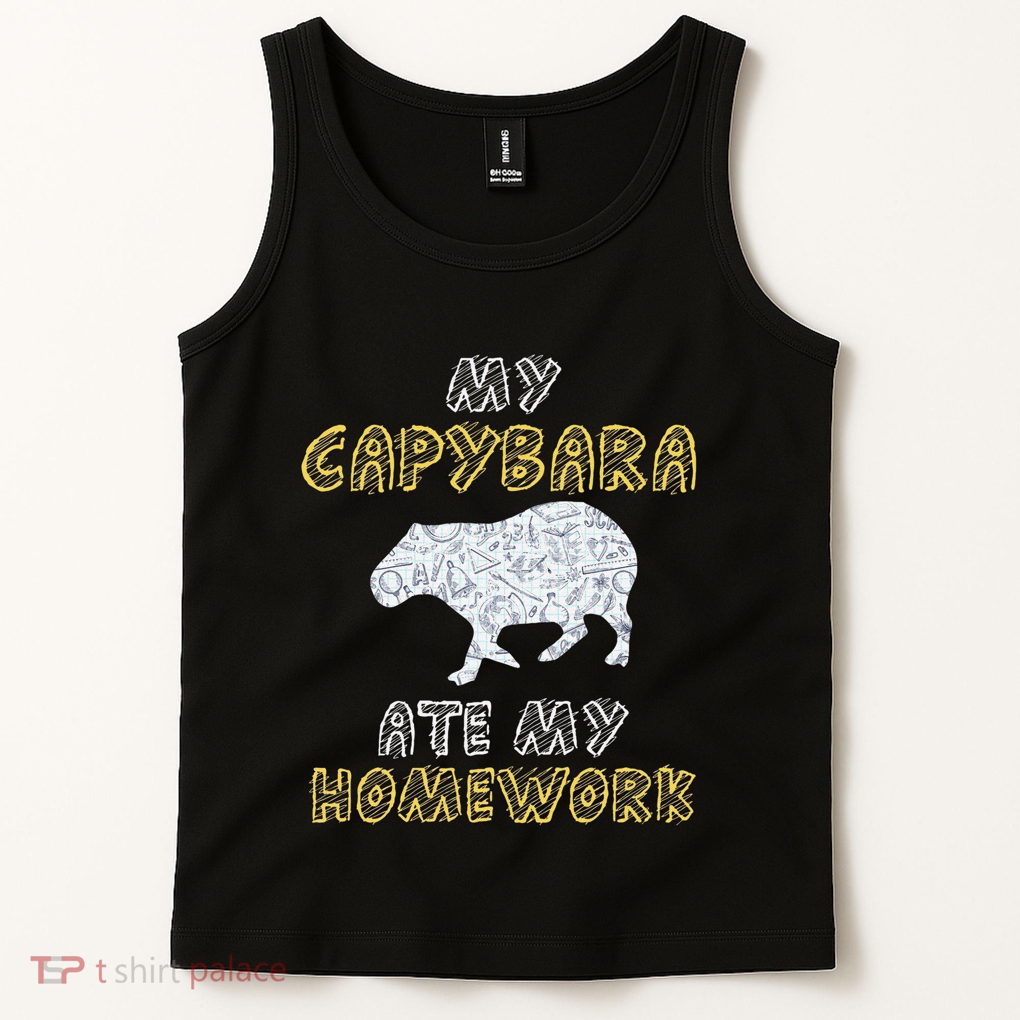 My Capybara Ate My Homework Mammal Animal Back To School Tank Top