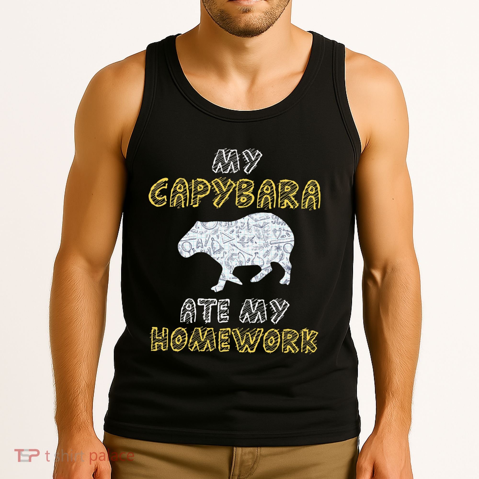 My Capybara Ate My Homework Mammal Animal Back To School Tank Top