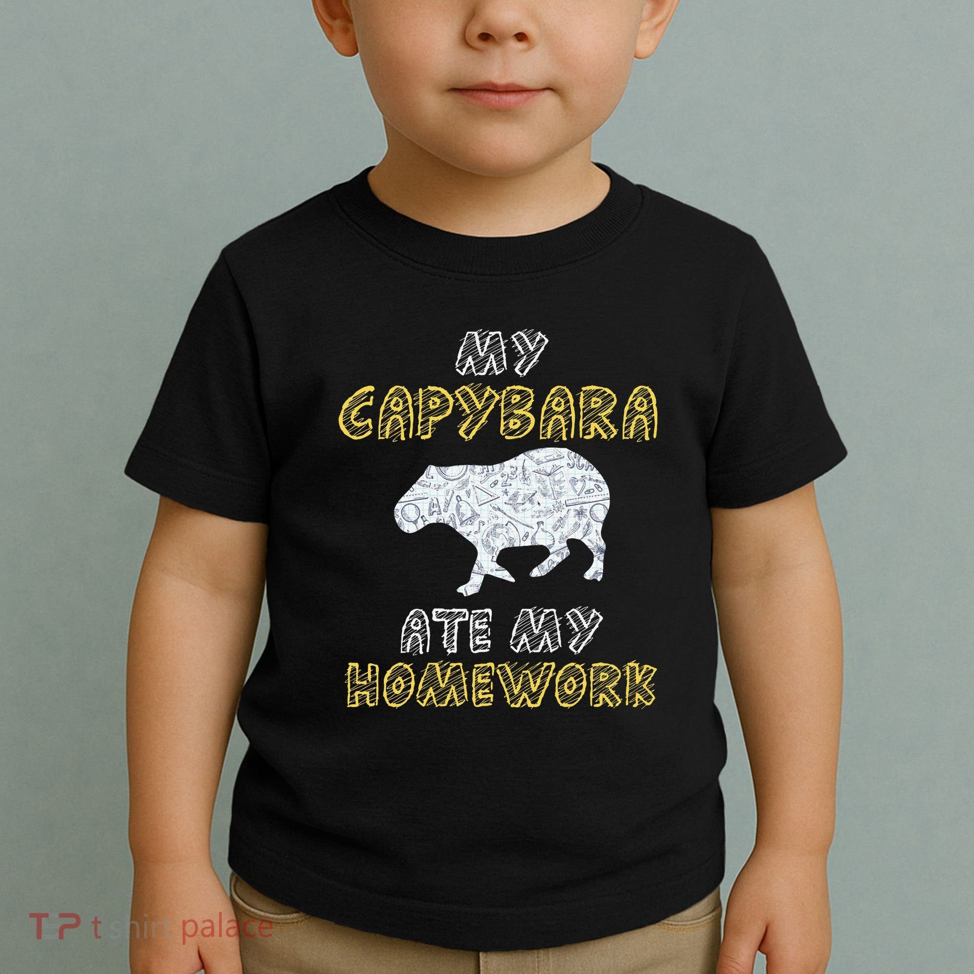 My Capybara Ate My Homework Mammal Animal Back To School Toddler T-Shirt
