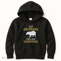 My Capybara Ate My Homework Mammal Animal Back To School Kids Hoodie thumb 0