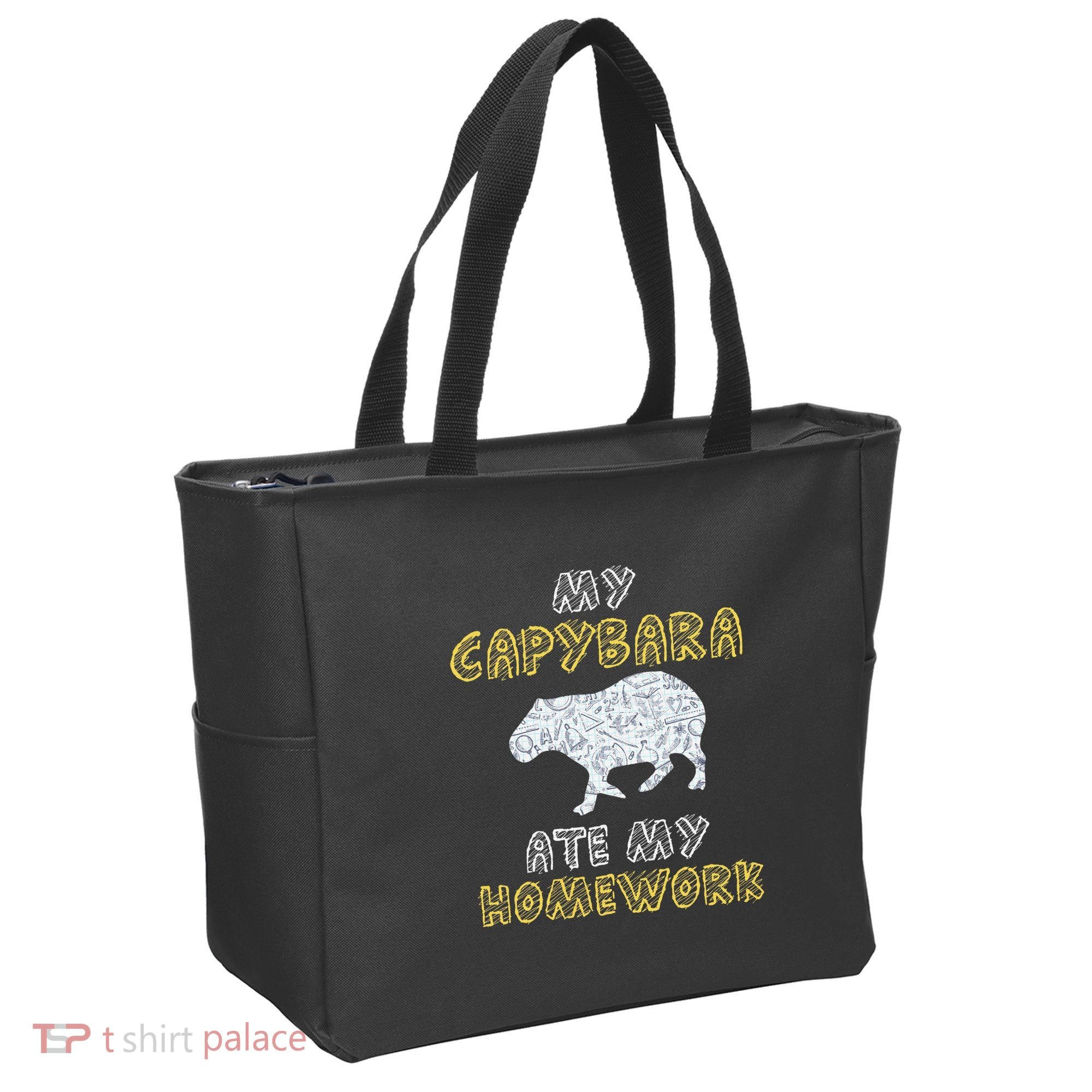 My Capybara Ate My Homework Mammal Animal Back To School Tote Bag