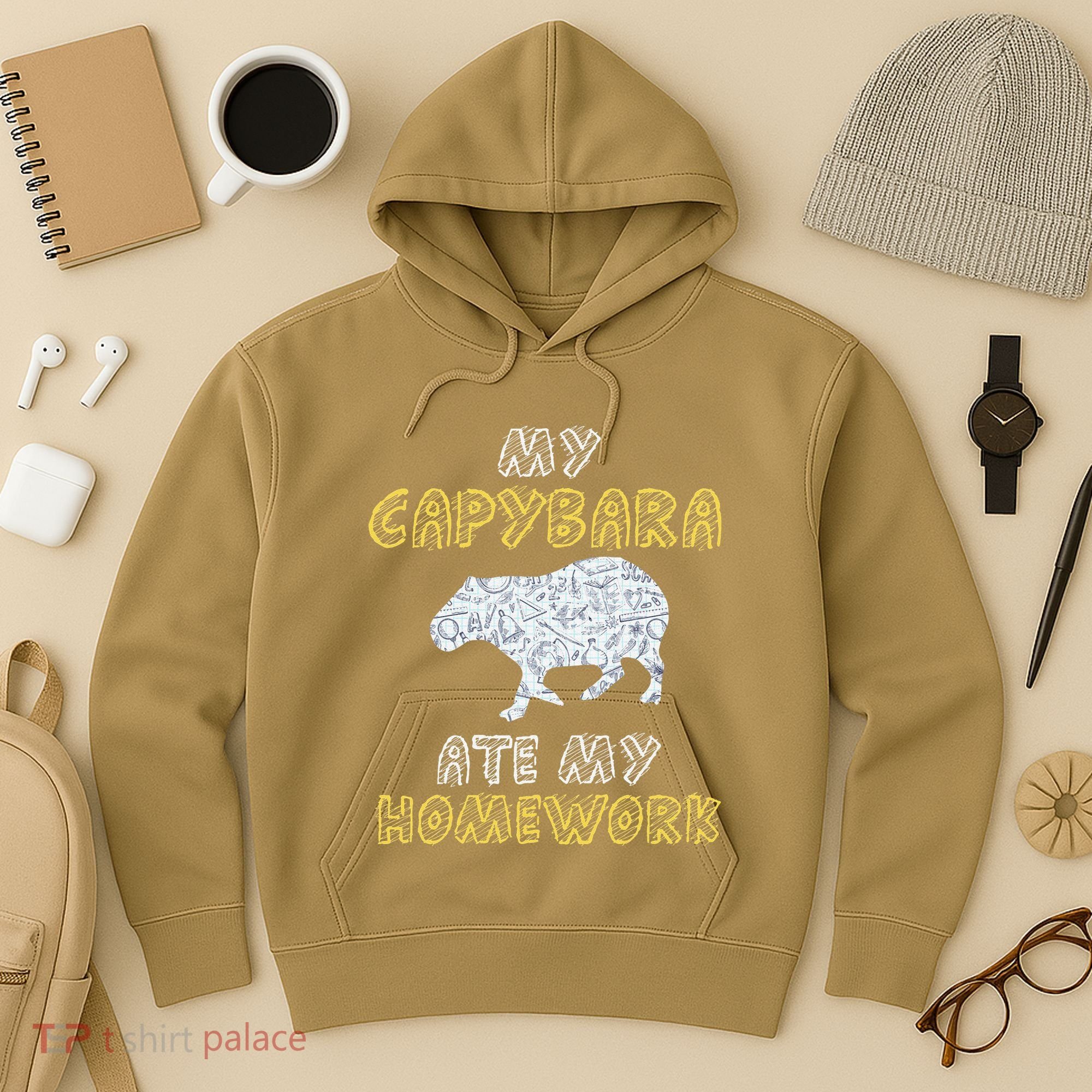 My Capybara Ate My Homework Mammal Animal Back To School Hoodie