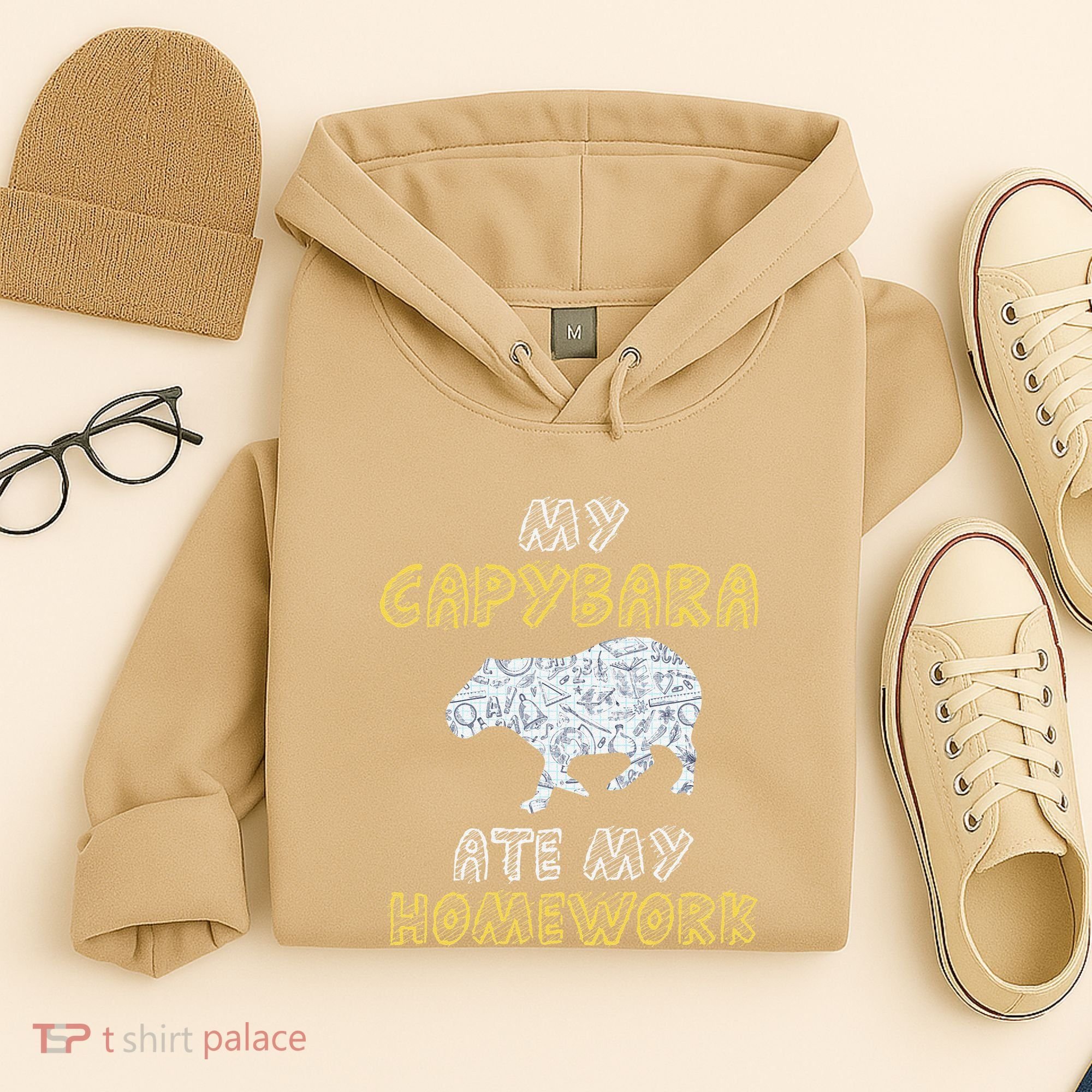 My Capybara Ate My Homework Mammal Animal Back To School Hoodie