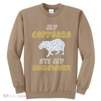 My Capybara Ate My Homework Mammal Animal Back To School Sweatshirt thumb 0