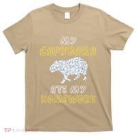 My Capybara Ate My Homework Mammal Animal Back To School T-Shirt thumb 0