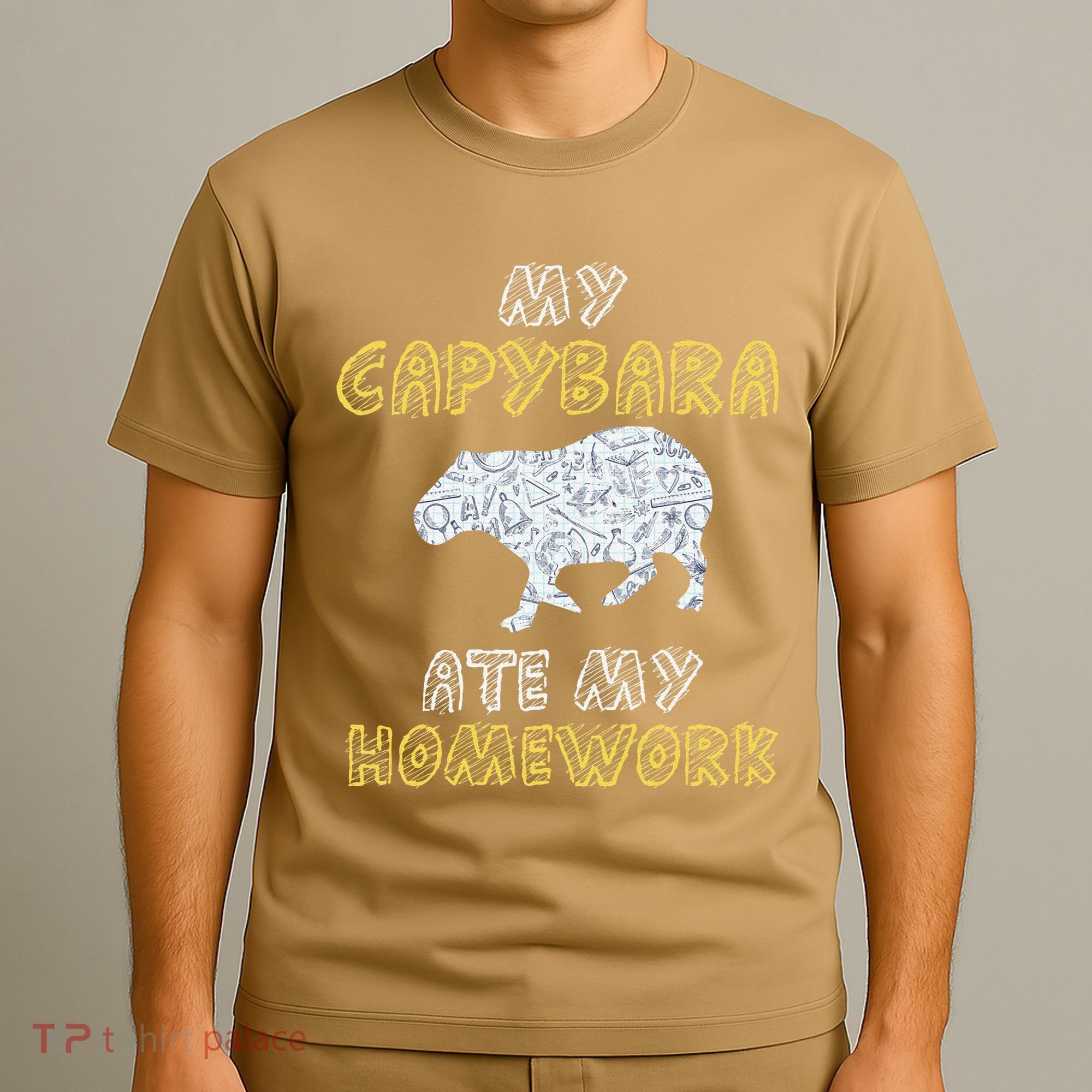 My Capybara Ate My Homework Mammal Animal Back To School T-Shirt