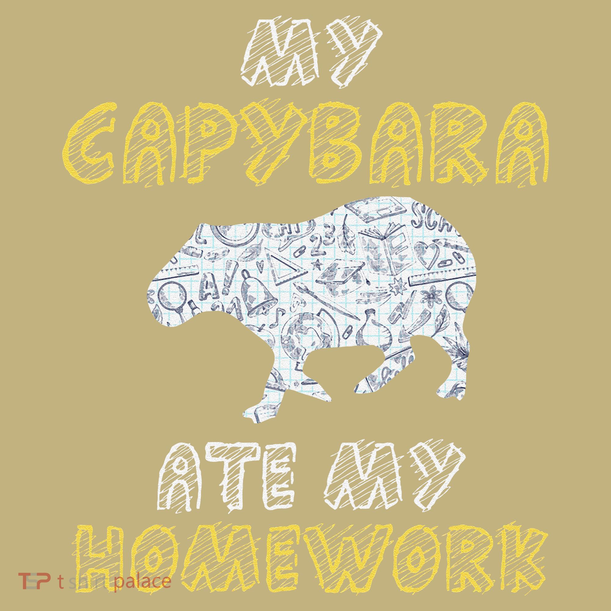 My Capybara Ate My Homework Mammal Animal Back To School Mousepad