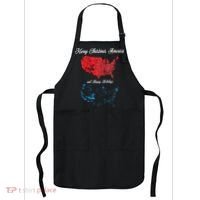 Merry Christmas America Funny 2024 Election Map Holiday Apron thumb 0