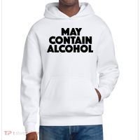 May Contain Alcohol Party Outfit Drinking Quote District V.I.T. Heavyweight Hoodie thumb 0