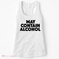 May Contain Alcohol Party Outfit Drinking Quote Women's Tank Top thumb 0