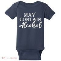 May Contain Alcohol Baby Bodysuit thumb 0