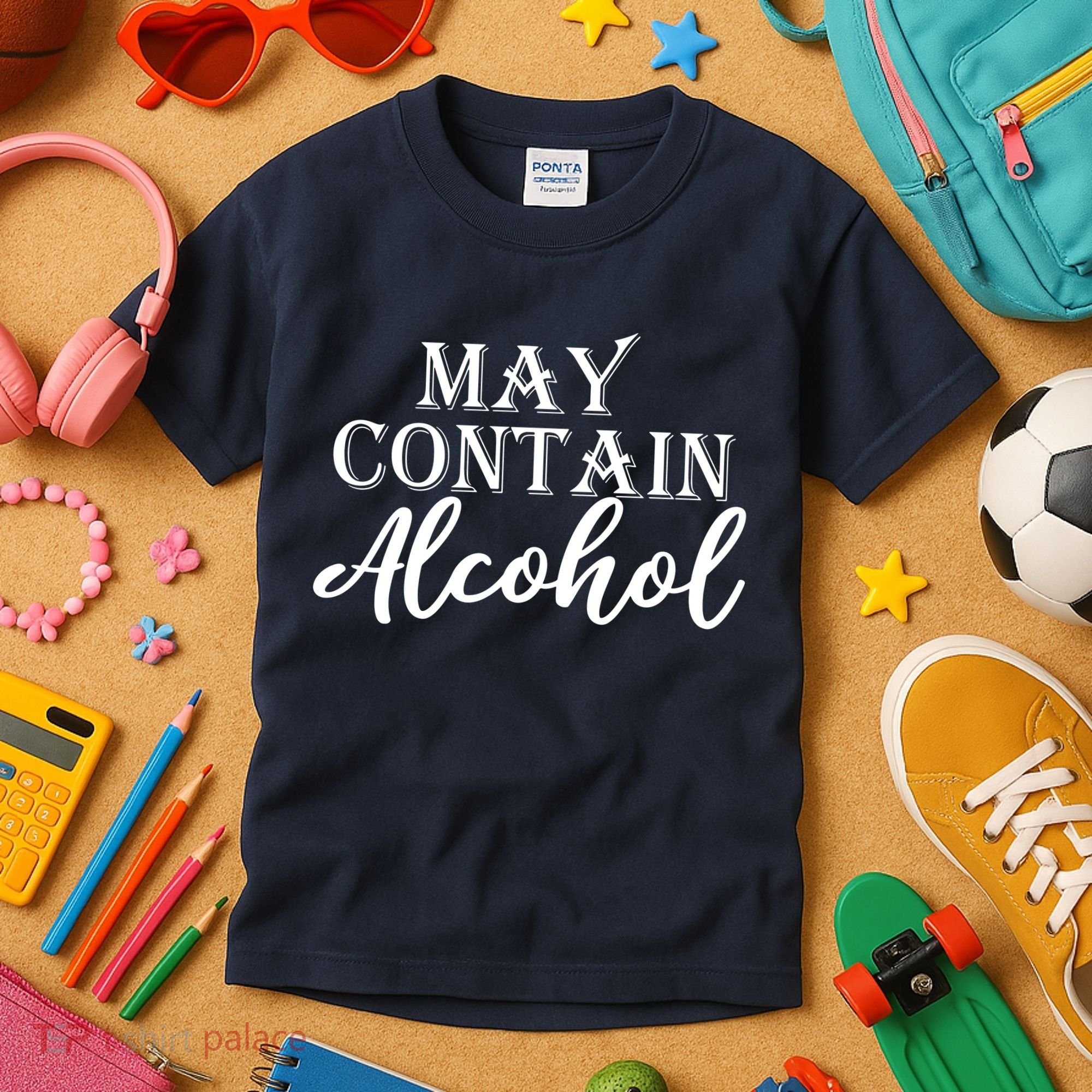 May Contain Alcohol Kids T-Shirt
