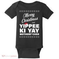 MERRY CHRISTMAS AND YIPPEE KI YAY MOTHERFCKER, Christmas Essential Baby Bodysuit thumb 0