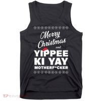 MERRY CHRISTMAS AND YIPPEE KI YAY MOTHERFCKER, Christmas Essential Tank Top thumb 0
