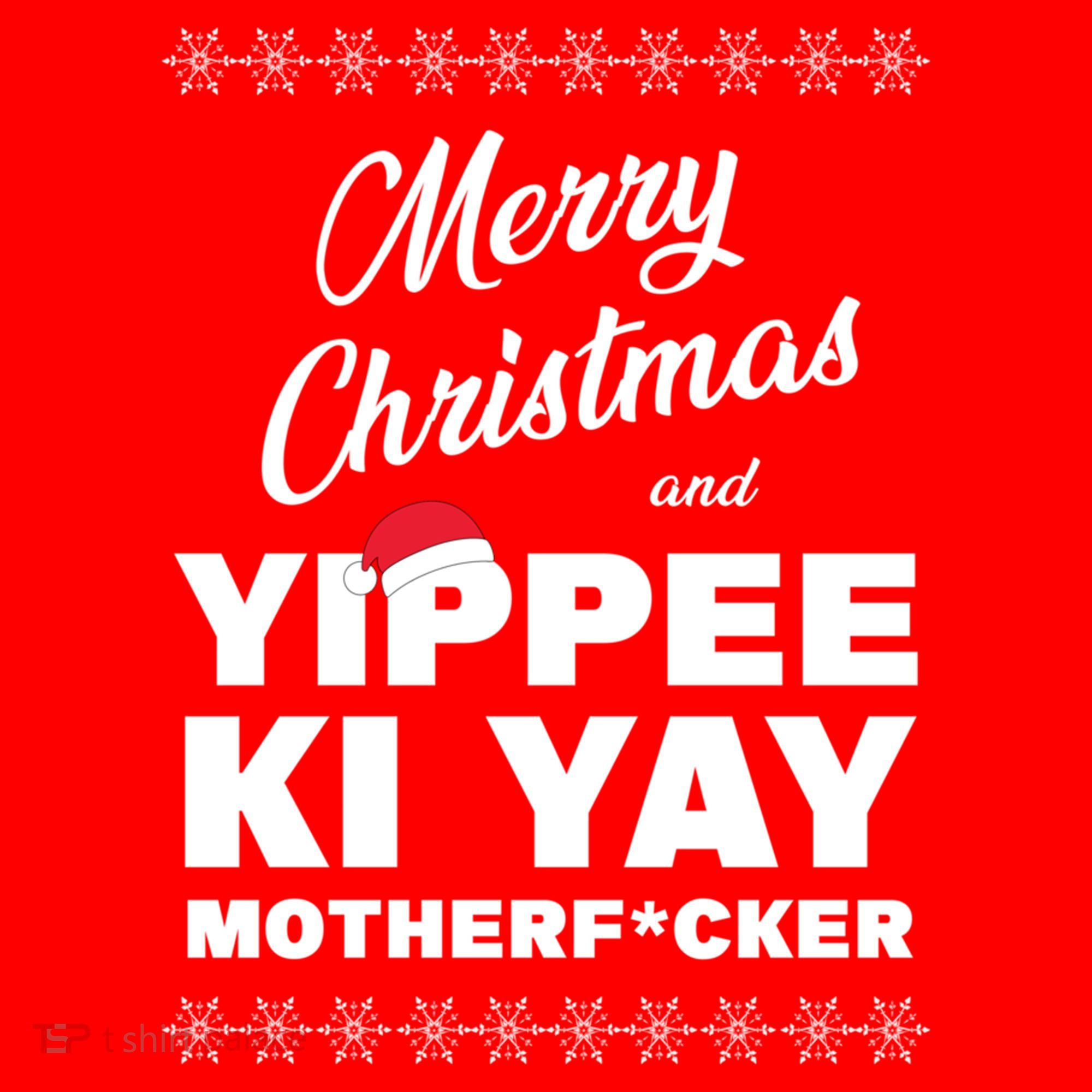 MERRY CHRISTMAS AND YIPPEE KI YAY MOTHERFCKER, Christmas Essential Santa Hat