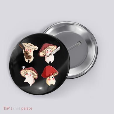 Mushroom Cottagecore Aesthetic Goblincore Button