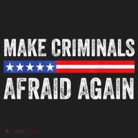 Make Criminals Afraid Again USA Rights Sarcastic US Flag Golf Towel thumb 3