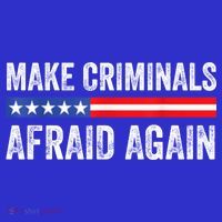 Make Criminals Afraid Again USA Rights Sarcastic US Flag Women's Tank Top thumb 5