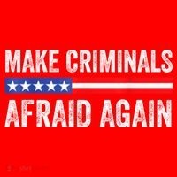 Make Criminals Afraid Again USA Rights Sarcastic US Flag Santa Hat thumb 1
