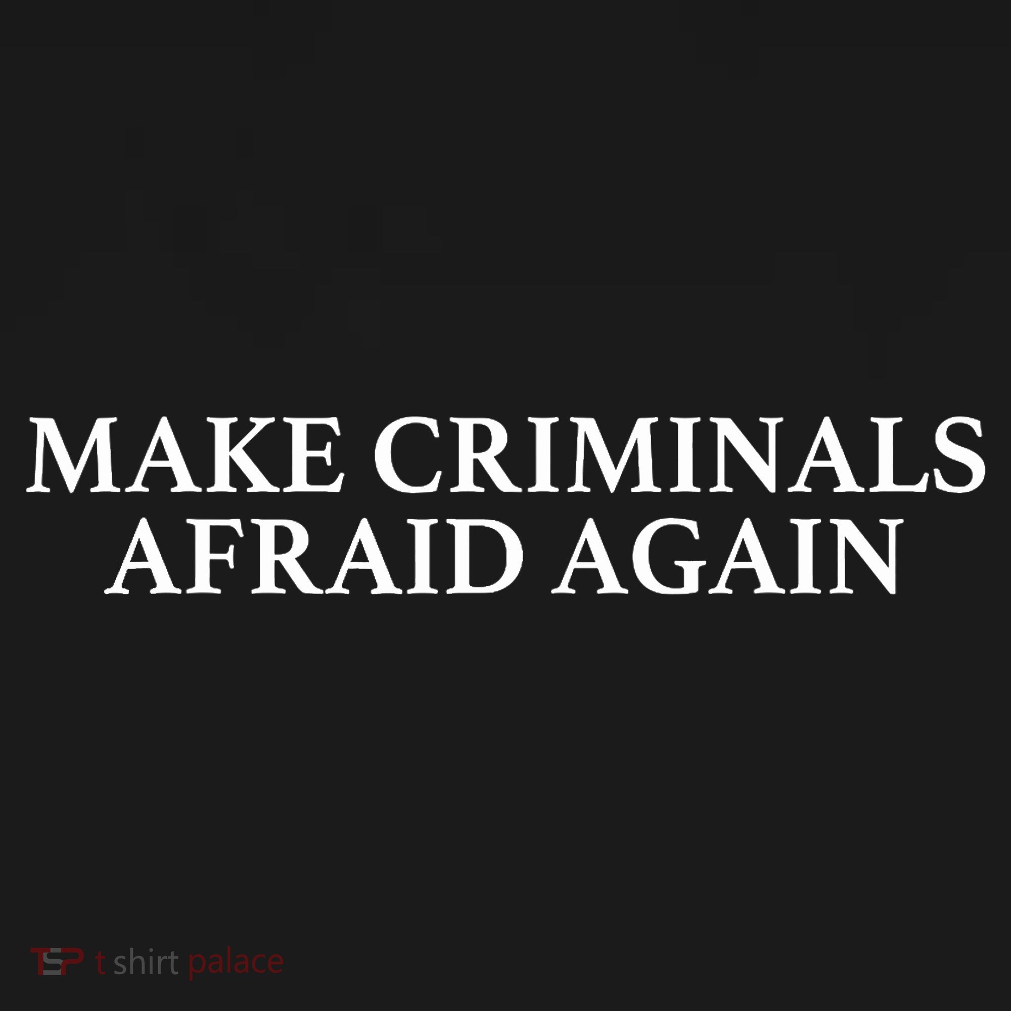 Make Criminals Afraid Again Funny USA Rights Sarcastic Humor Ornament