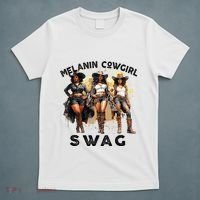 Melanin Cowgirls African Melanin Cowgirl Swag Juneteenth T-Shirt thumb 5