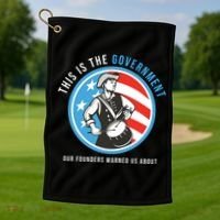 MAGA Conservative Anti Joe Biden Golf Towel thumb 1