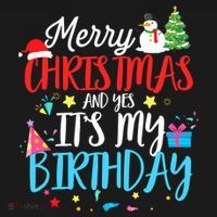 Merry Christmas And Yes ItS My Birthday Funny Bday Xmas Gift Women's Hoodie thumb 2