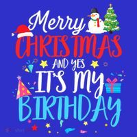 Merry Christmas And Yes ItS My Birthday Funny Bday Xmas Gift Sweatshirt thumb 3