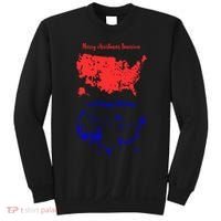 Merry Christmas America And Happy Holidays New President Sweatshirt thumb 0