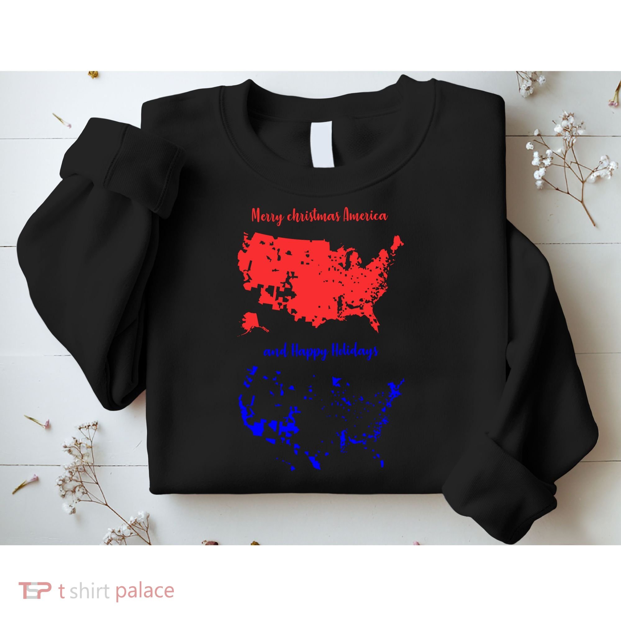 Merry Christmas America And Happy Holidays New President Sweatshirt